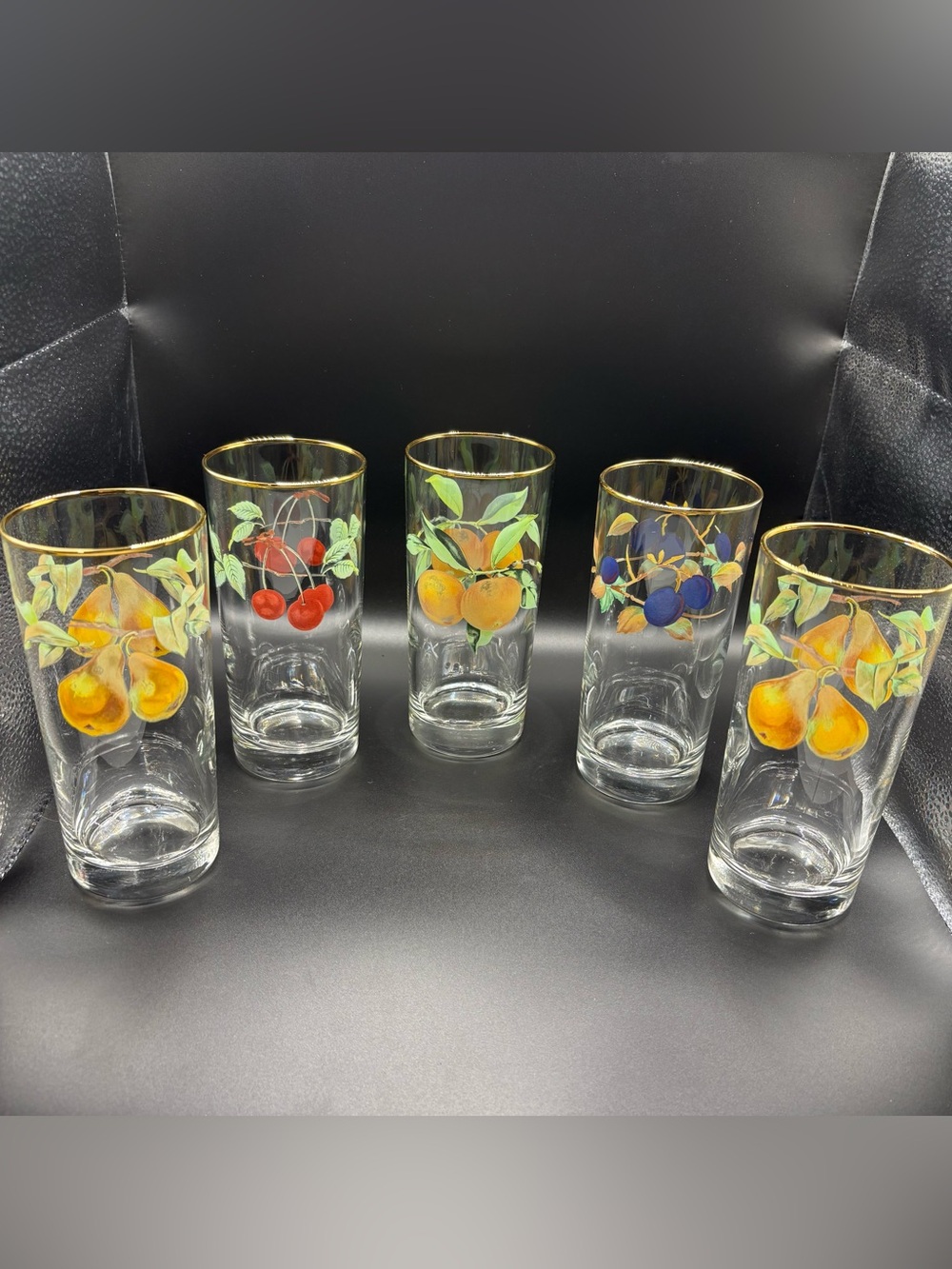 Vintage Royal Worcester Evesham Gold Highball Glasses - Set or Single